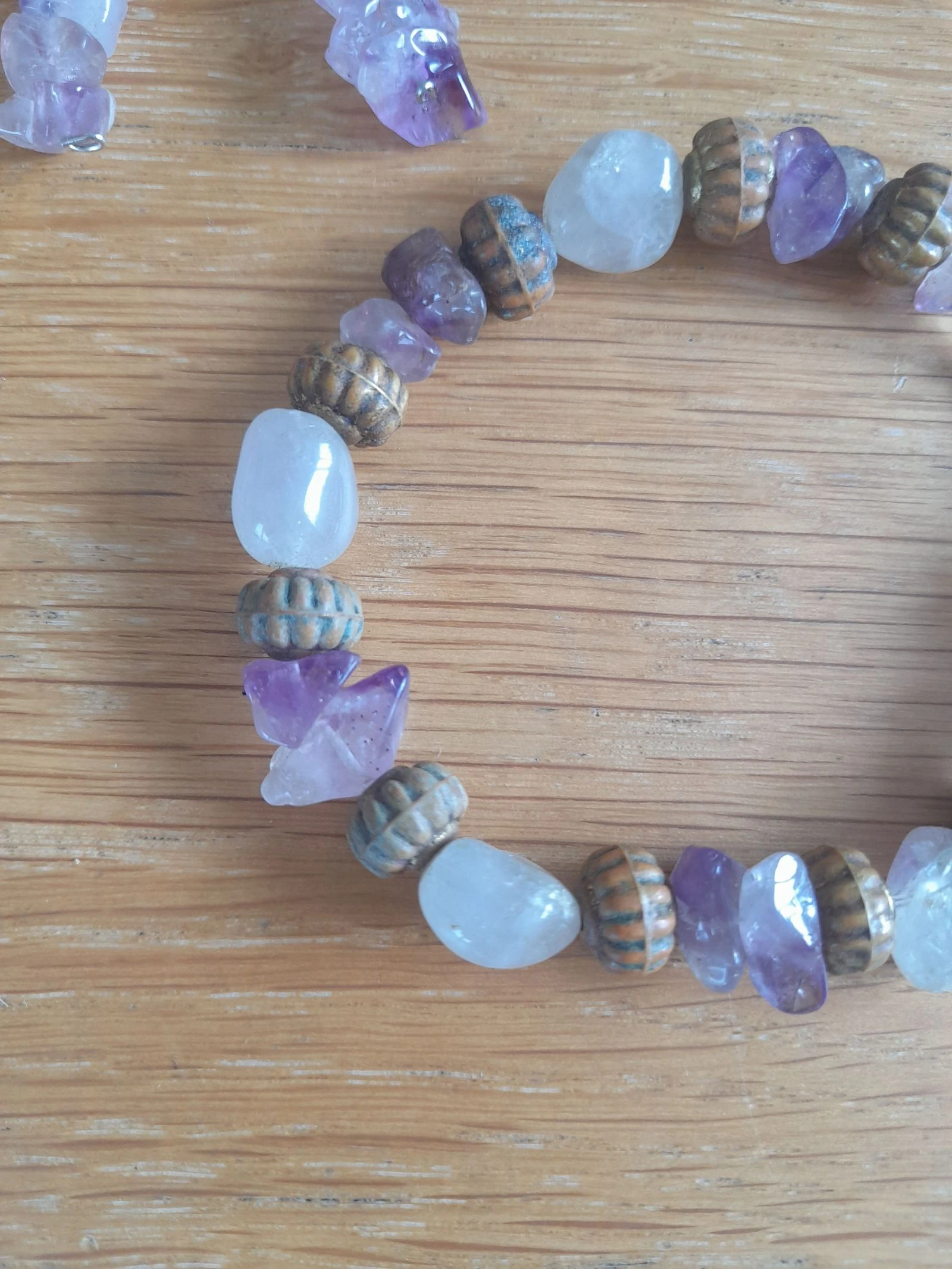 Conjunto de Pendientes y Pulsera en Amatista Lavanda – photo 2